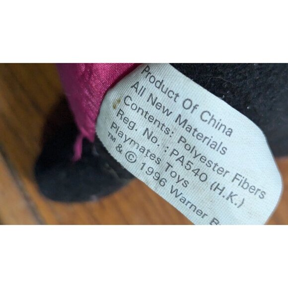 1996 Space Jam pink  plush McDonalds  Playmates warner Bros 6" nylon - Picture 6 of 8